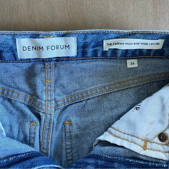 Aritzia Denim Forum The Farrah Hi-rise Wide Jean - Picture 6 of 9